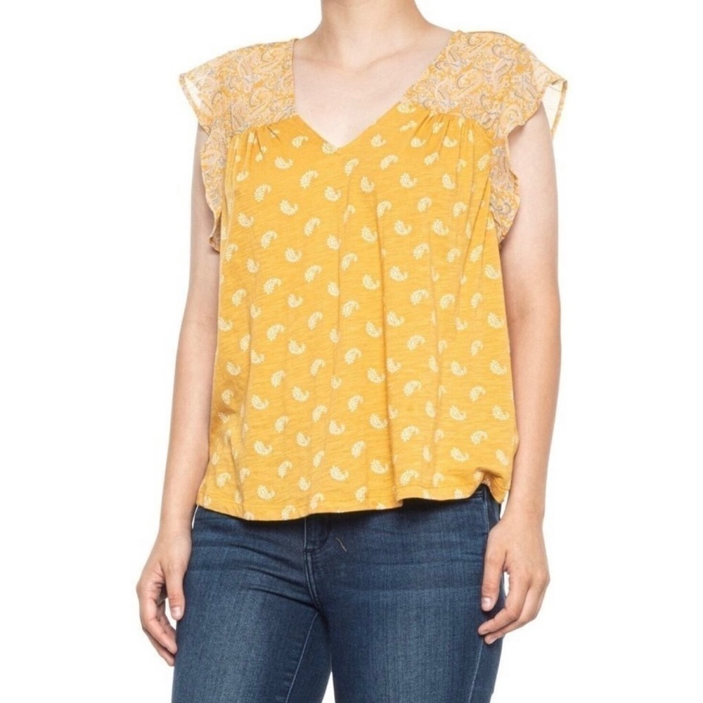 Lucky Brand paisley boho top